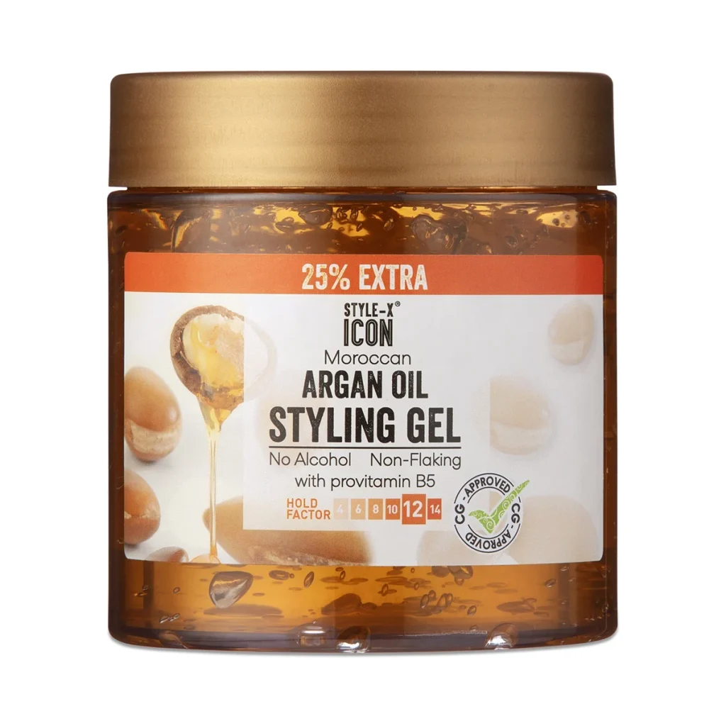 Гел за силна фиксация, хидратация и еластичност, Style-X Argan Oil 525мл
