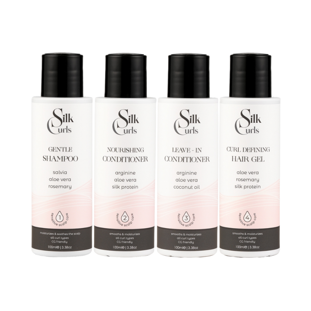Комплект за хидратирани къдрици, Curly Care Travel Essentials 4x100мл