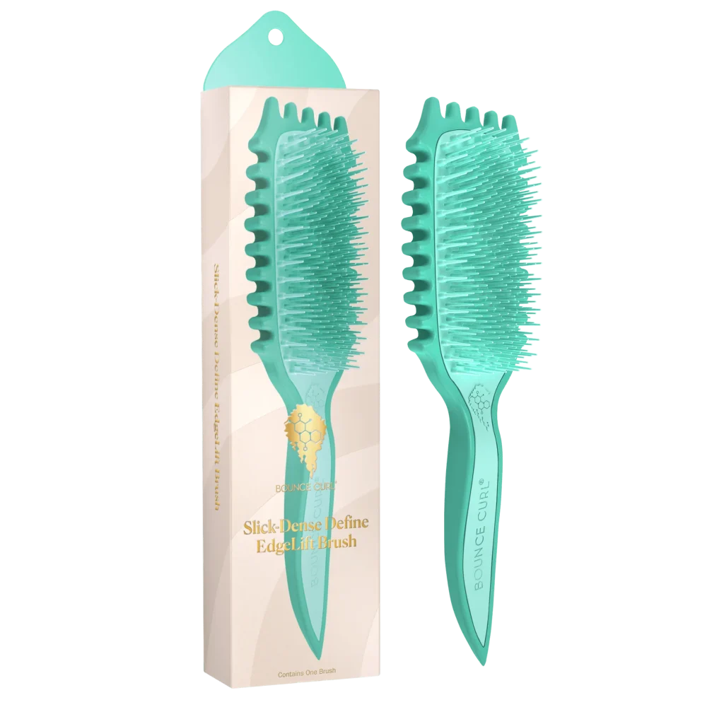 Дефинираща четка със среден захват за деликатна коса, Slick-Dense Define, Teal