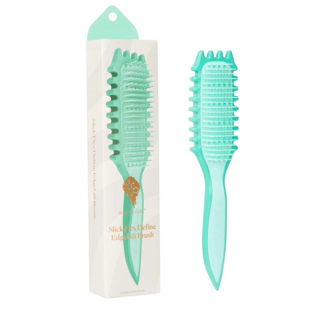 Нежно дефинираща четка с лек захват за увредена коса, Slick-Flex Define, Teal