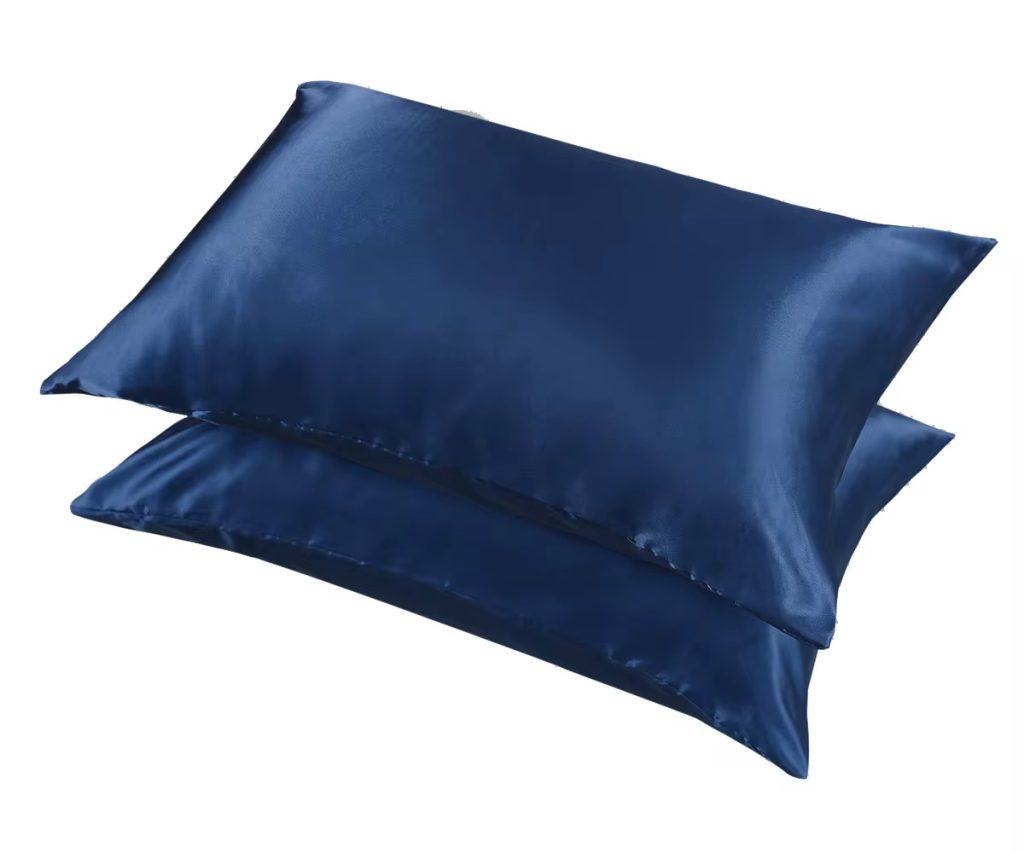Комплект копринени калъфки, 100% Mulberry Silk, Deep Tide Blue 50x60cm